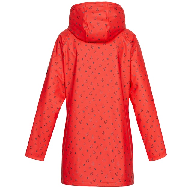 ankerglut Regenjacke »Friesennerz #ankerglutwolke Regenmantel, Longjacket« mit Kapuze auch in Großen Größen erhältlich
