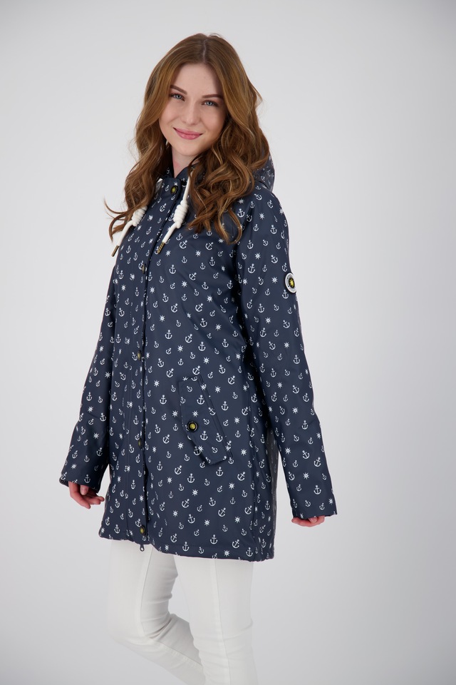 ankerglut Regenjacke »Friesennerz #ankerglutwolke Regenmantel, Longjacket« mit Kapuze auch in Großen Größen erhältlich
