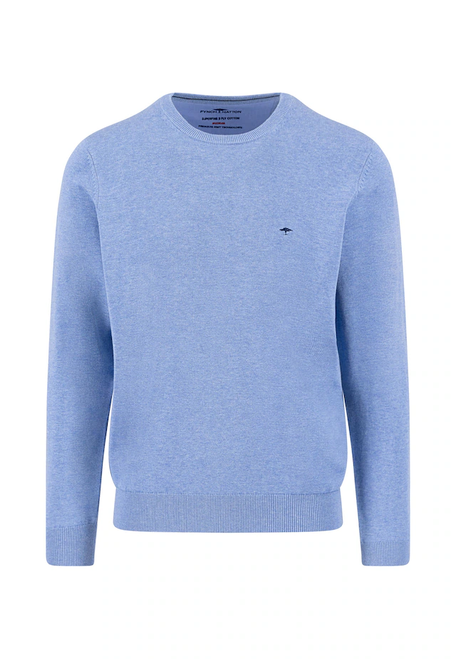FYNCH-HATTON Strickpullover »FYNCH-HATTON Langarmpullover« mit Logostickerei