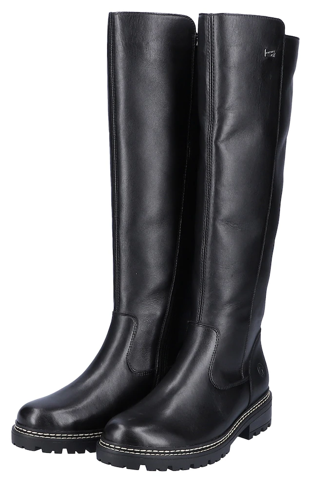 Remonte Stiefel , Blockabsatz, Businesschuh, Langschaftstiefel Innenreißverschluss