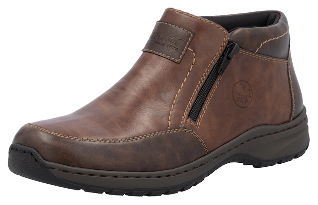 Rieker Winterboots , Winterstiefelette, Halbschuh mit beidseitigen Reißverschlüssen