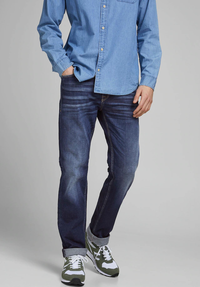 Jack & Jones »JJICLARK mit Used-Look und Stretch für den Alltag« mit Abriebeffekten