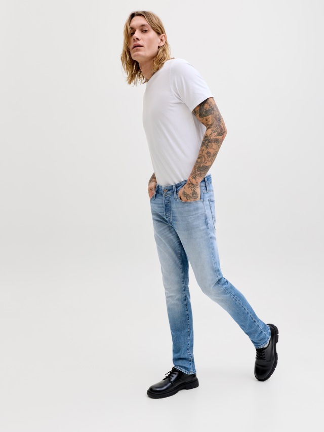 Jack & Jones Slim-fit-Jeans »JJIGLENN JJICON JJ 619 50SPS NOOS« Baumwollmischung, slim fit