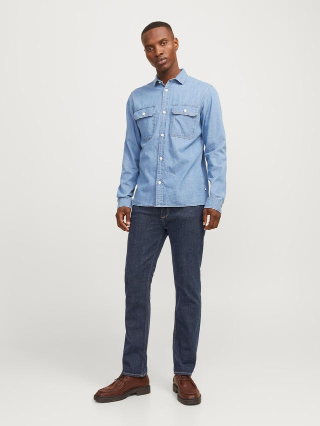 Jack & Jones Slim-fit-Jeans »JJICLARK JJEVAN AM 795 NOOS« Baumwollmischung, slim fit