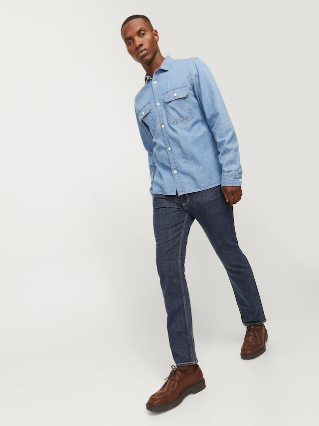 Jack & Jones Slim-fit-Jeans »JJICLARK JJEVAN AM 795 NOOS« Baumwollmischung, slim fit