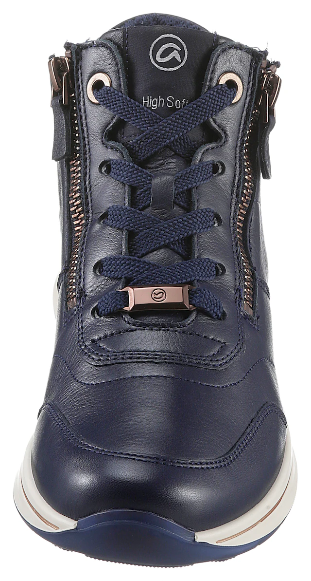 Ara Schnürboots »OSAKA« Herbstboots, mit beidseitigen Reißverschlüssen, H-Weite (=sehr weit)