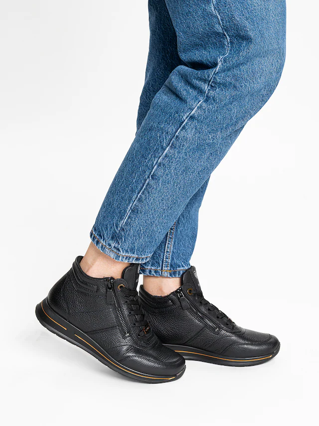Ara Schnürboots »OSAKA« Herbstboots, mit beidseitigen Reißverschlüssen, H-Weite (=sehr weit)