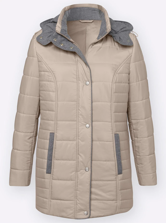 Classic Basics Steppjacke mit Kapuze