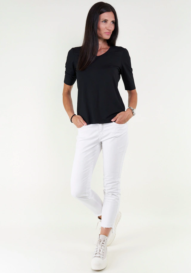 Seidel Moden V-Shirt mit Halbarm aus softem Material, MADE IN GERMANY