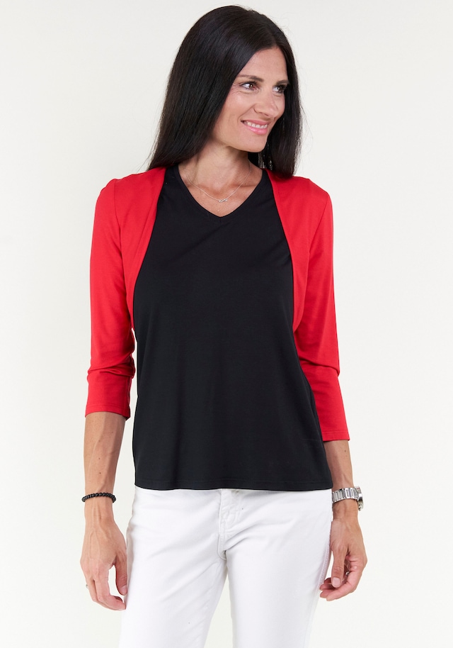 Seidel Moden V-Shirt mit Halbarm aus softem Material, MADE IN GERMANY