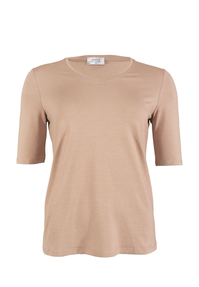 Seidel Moden V-Shirt mit Halbarm aus softem Material, MADE IN GERMANY