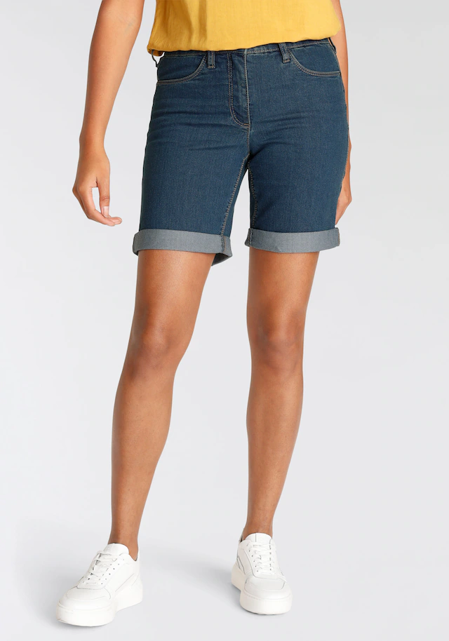 Arizona Jeansbermudas weite Passform, kurze Beinform, hohe Leibhöhe
