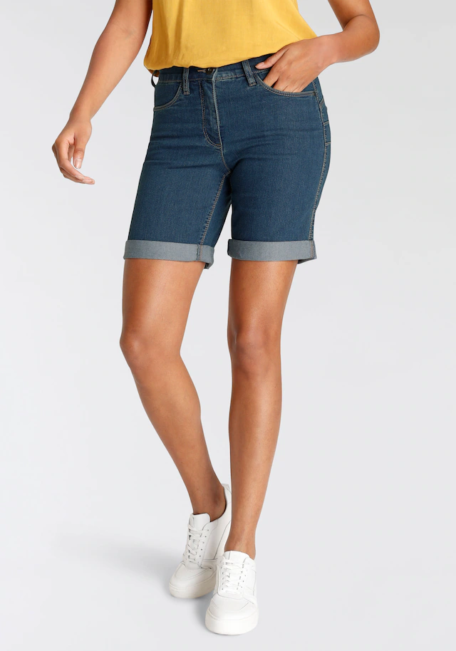 Arizona Jeansbermudas weite Passform, kurze Beinform, hohe Leibhöhe