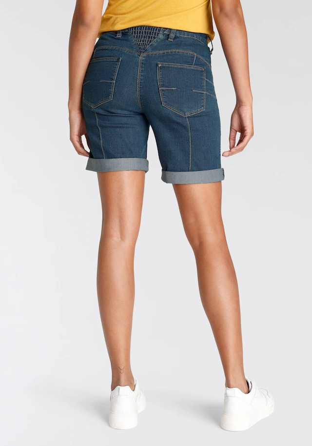 Arizona Jeansbermudas weite Passform, kurze Beinform, hohe Leibhöhe