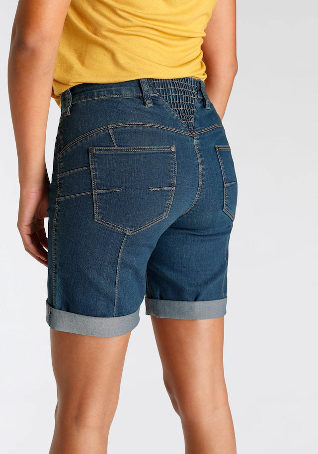 Arizona Jeansbermudas weite Passform, kurze Beinform, hohe Leibhöhe