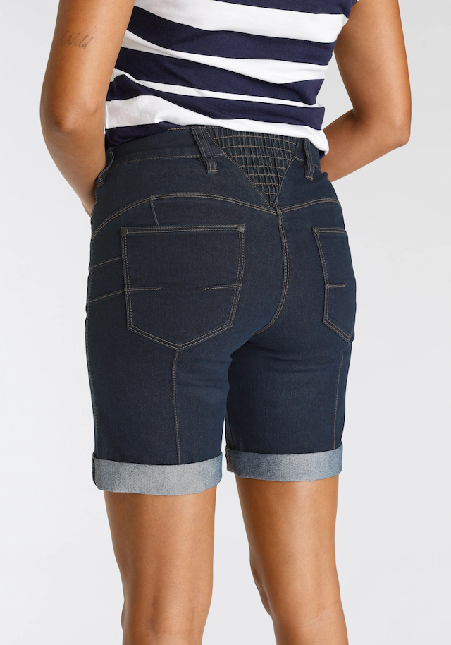 Arizona Jeansbermudas weite Passform, kurze Beinform, hohe Leibhöhe