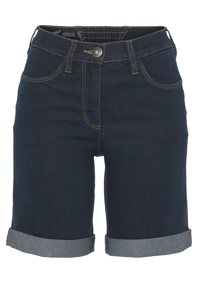 Arizona Jeansbermudas weite Passform, kurze Beinform, hohe Leibhöhe