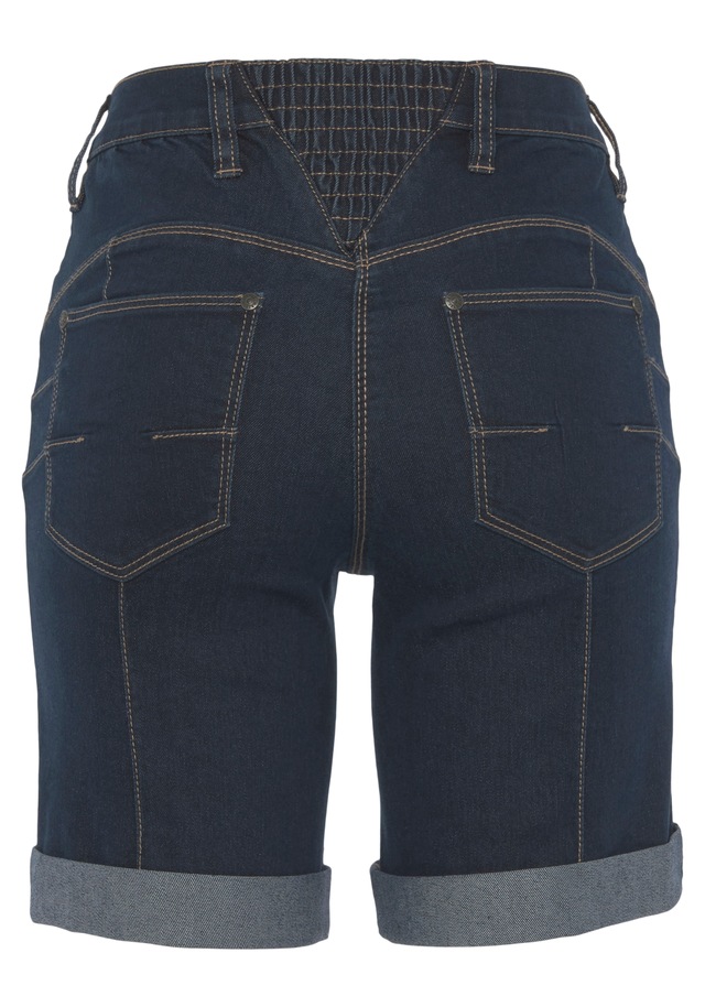 Arizona Jeansbermudas weite Passform, kurze Beinform, hohe Leibhöhe
