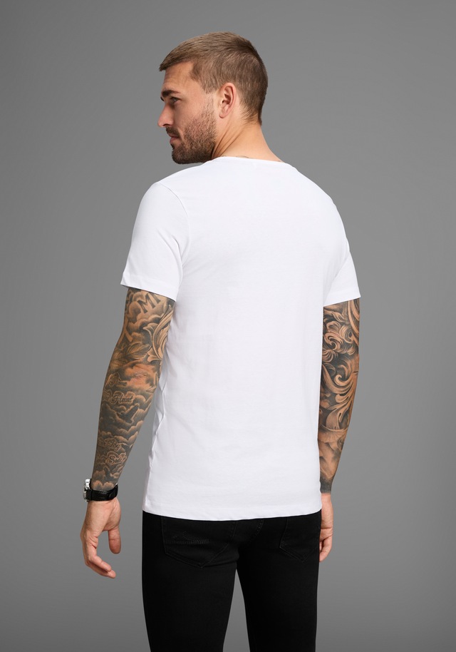 AJC T-Shirt kurzärmelig, schmal geschnitten, mit stylischem Druck