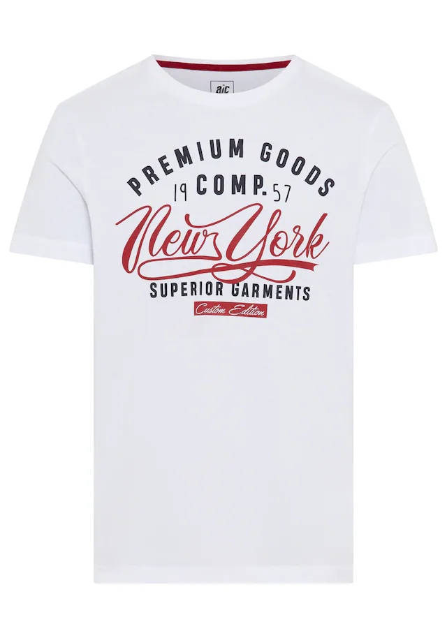AJC T-Shirt kurzärmelig, schmal geschnitten, mit stylischem Druck