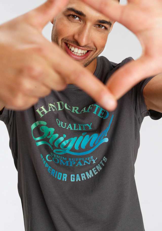 AJC T-Shirt kurzärmelig, schmaler Schnitt, bedruckt oder unifarben