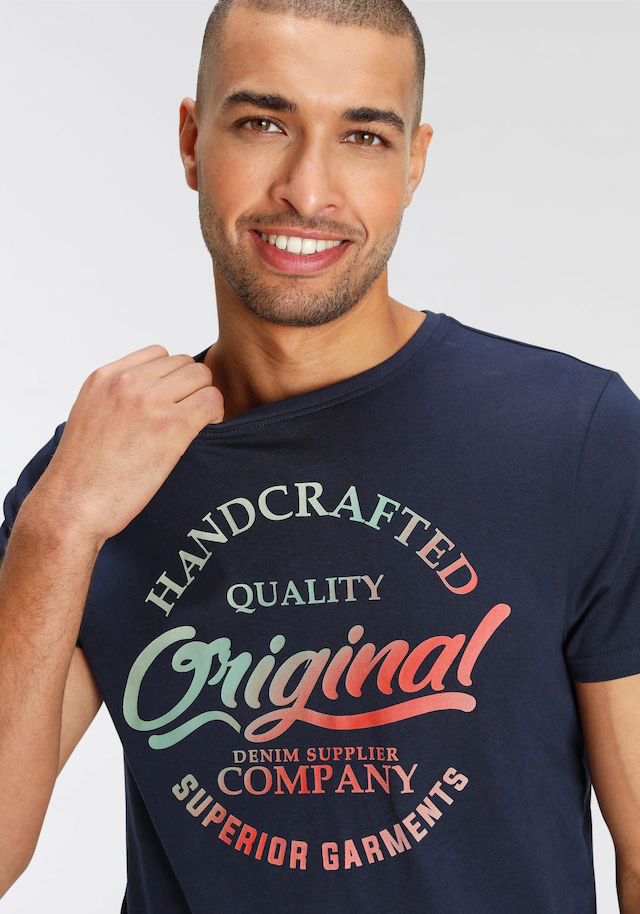 AJC T-Shirt kurzärmelig, schmaler Schnitt, bedruckt oder unifarben