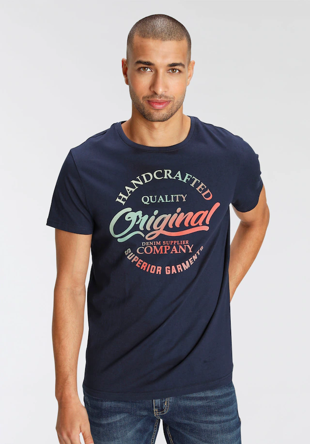 AJC T-Shirt kurzärmelig, schmaler Schnitt, bedruckt oder unifarben