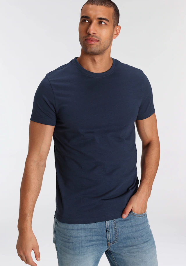 AJC T-Shirt 3er-Pack, lockere Passform, Basic-Stil