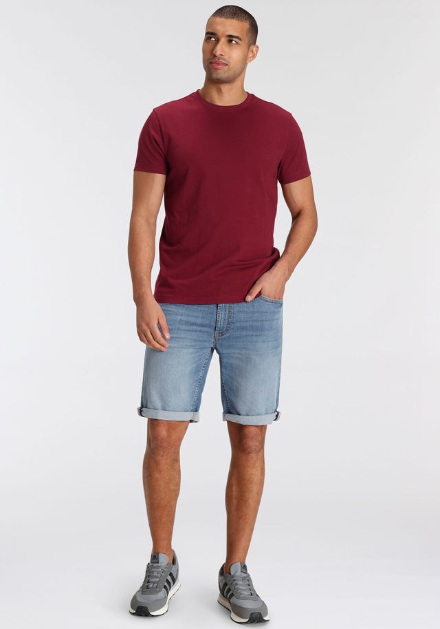 AJC T-Shirt 3er-Pack, lockere Passform, Basic-Stil