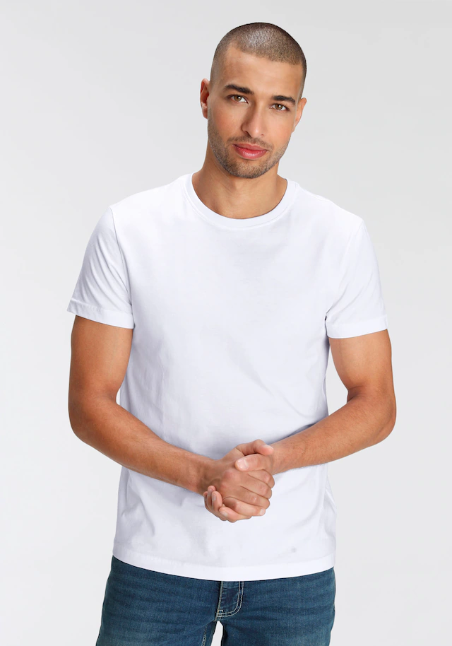 AJC T-Shirt 3er-Pack, lockere Passform, Basic-Stil