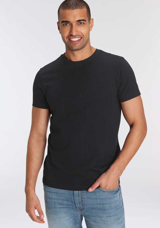 AJC T-Shirt 3er-Pack, lockere Passform, Basic-Stil