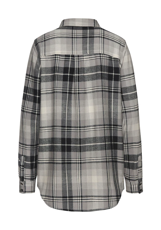 Buffalo Hemdbluse »aus weichem Flanell mit Karomuster« lässiges Karohemd, Karobluse aus Baumwolle, Westernbluse, Flanellhemd