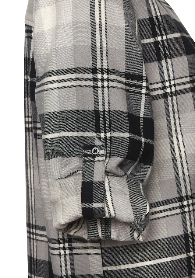 Buffalo Hemdbluse »aus weichem Flanell mit Karomuster« lässiges Karohemd, Karobluse aus Baumwolle, Westernbluse, Flanellhemd