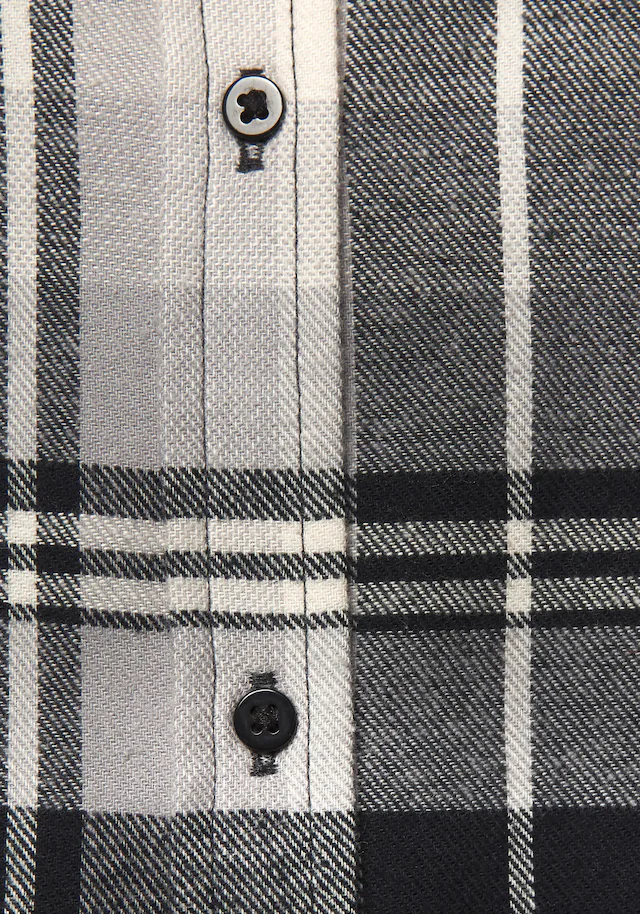 Buffalo Hemdbluse »aus weichem Flanell mit Karomuster« lässiges Karohemd, Karobluse aus Baumwolle, Westernbluse, Flanellhemd
