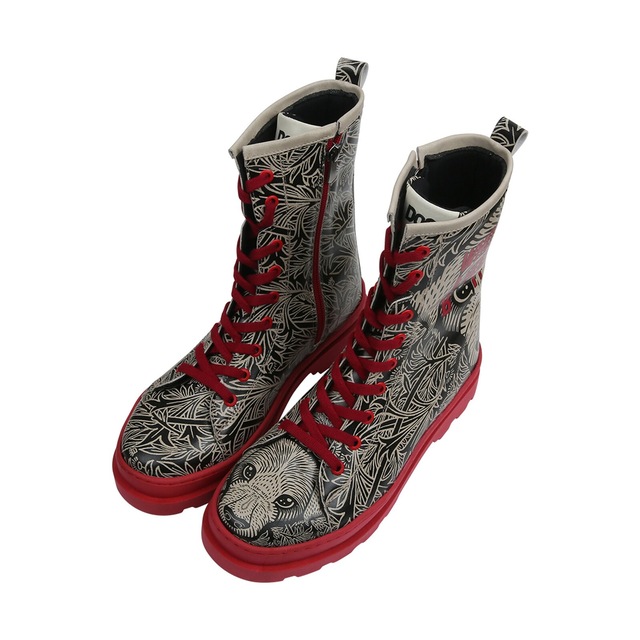 DOGO Stiefelette »Gisele Schnürstiefel Boots Let's Find A Place To Get Lost Damen« Handgefertigt