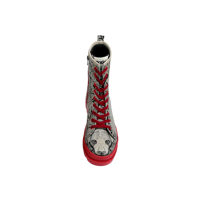 DOGO Stiefelette »Gisele Schnürstiefel Boots Let's Find A Place To Get Lost Damen« Handgefertigt