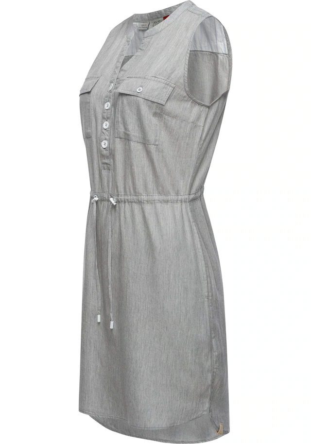 Ragwear Shirtkleid »Roisin Denim« Ohne Taschen stylisches Sommerkleid mit Bindeband