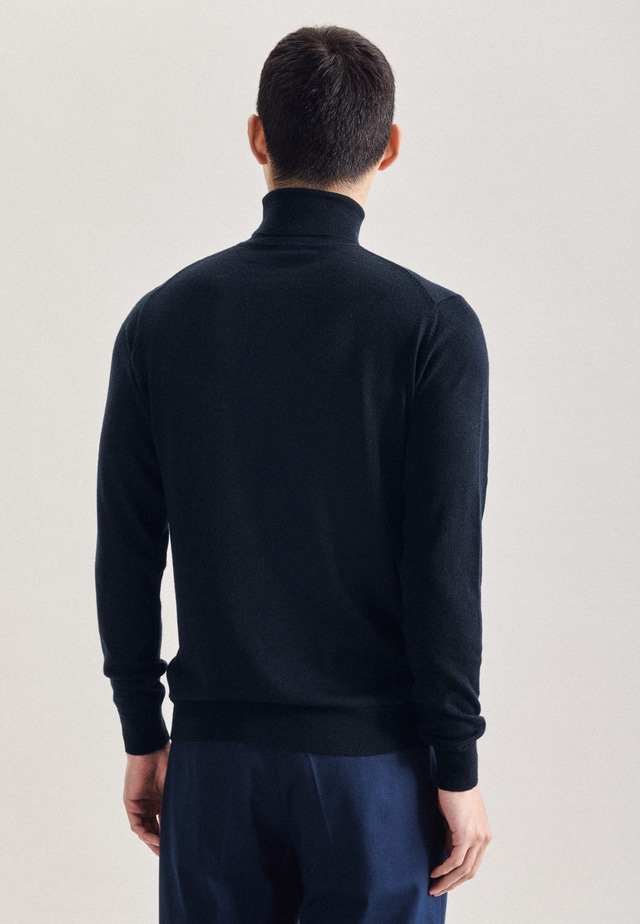 seidensticker Strickpullover »Schwarze Rose« 1/1 Rollkragen Uni