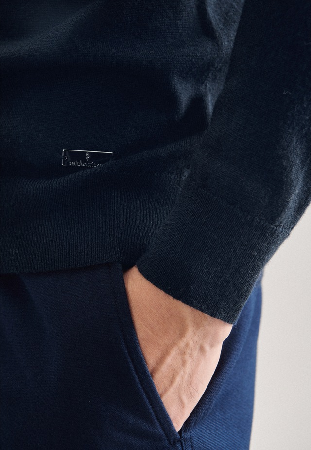 seidensticker Strickpullover »Schwarze Rose« 1/1 Rollkragen Uni