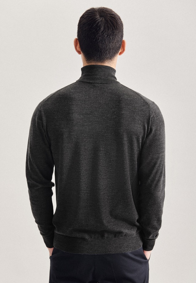 seidensticker Strickpullover »Schwarze Rose« 1/1 Rollkragen Uni