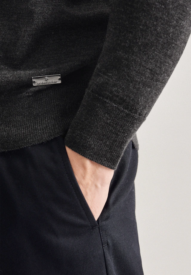 seidensticker Strickpullover »Schwarze Rose« 1/1 Rollkragen Uni