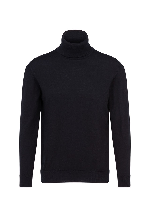 seidensticker Strickpullover »Schwarze Rose« 1/1 Rollkragen Uni