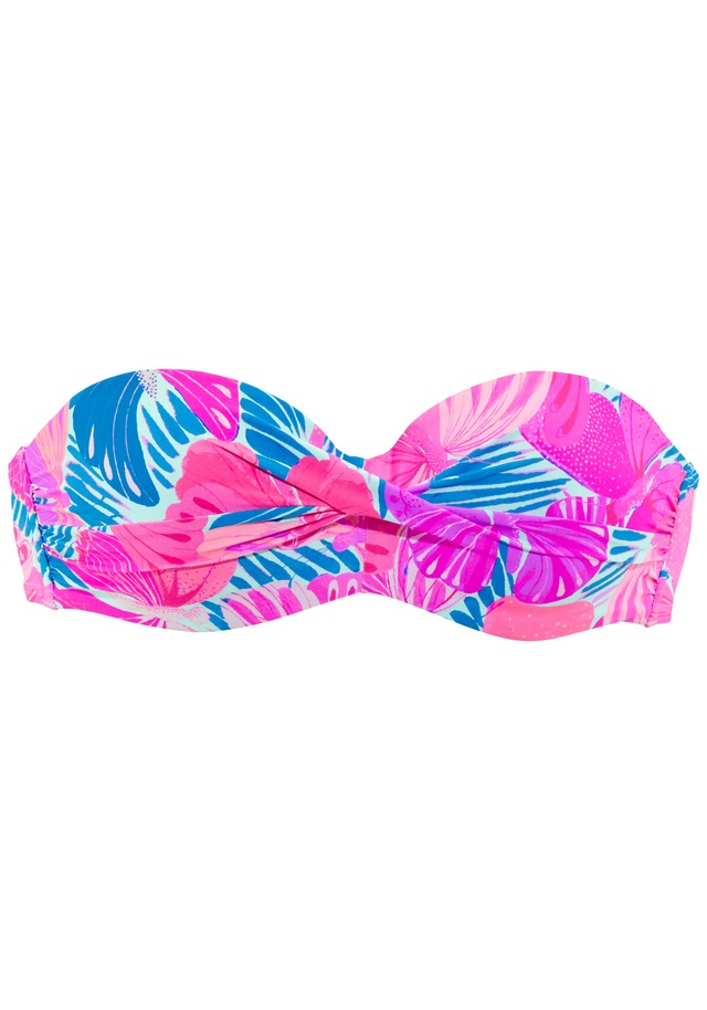 Sunseeker Bügel-Bandeau-Bikini-Top mit Schmetterling-Design