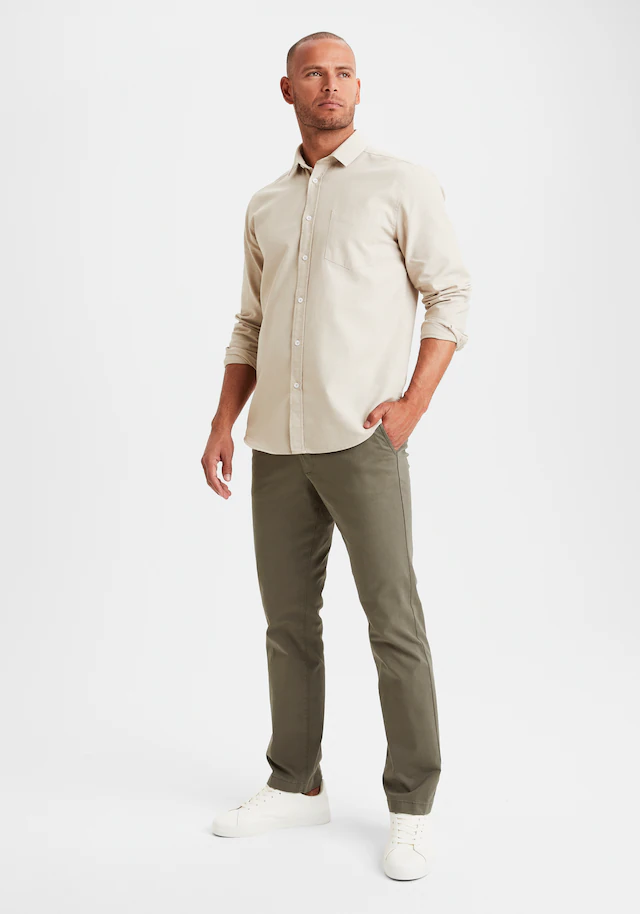 H.I.S Chinohose »- lange Hose in Regular-fit« aus elastischer Baumwoll-Qualität, in 2 Längen: 32 & 34