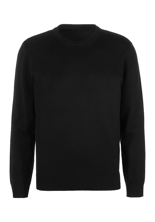 H.I.S Strickpullover Regular Fit, Langarm, Pullover aus Feinstrick, Baumwollmischung