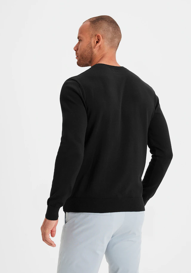 H.I.S Strickpullover Regular Fit, Langarm, Pullover aus Feinstrick, Baumwollmischung