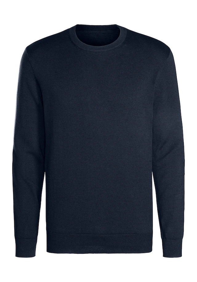 H.I.S Strickpullover Regular Fit, Langarm, Pullover aus Feinstrick, Baumwollmischung
