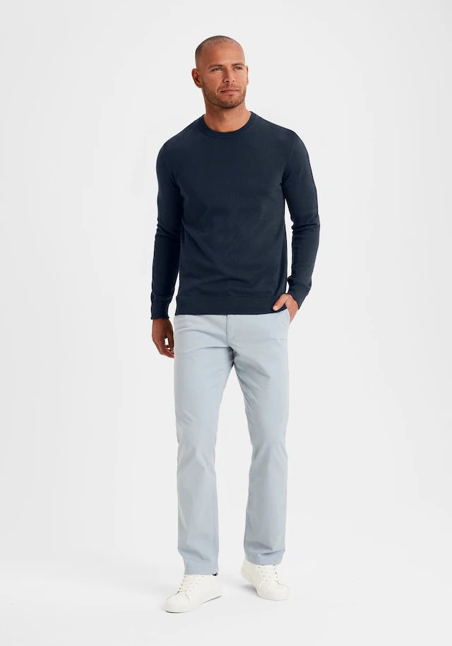 H.I.S Strickpullover Regular Fit, Langarm, Pullover aus Feinstrick, Baumwollmischung