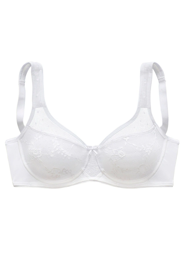 Nuance by Lascana Minimizer-BH mit Bügel, gemoldet mit floraler Spitze – ideal für große Größen