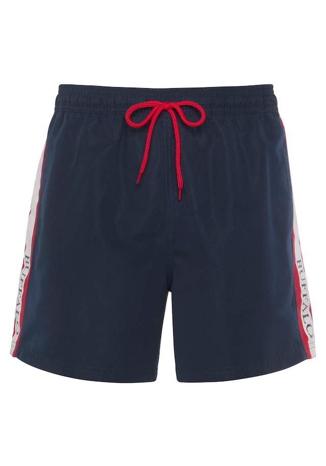 Buffalo Badeshorts mit kontrastfarbenen Details